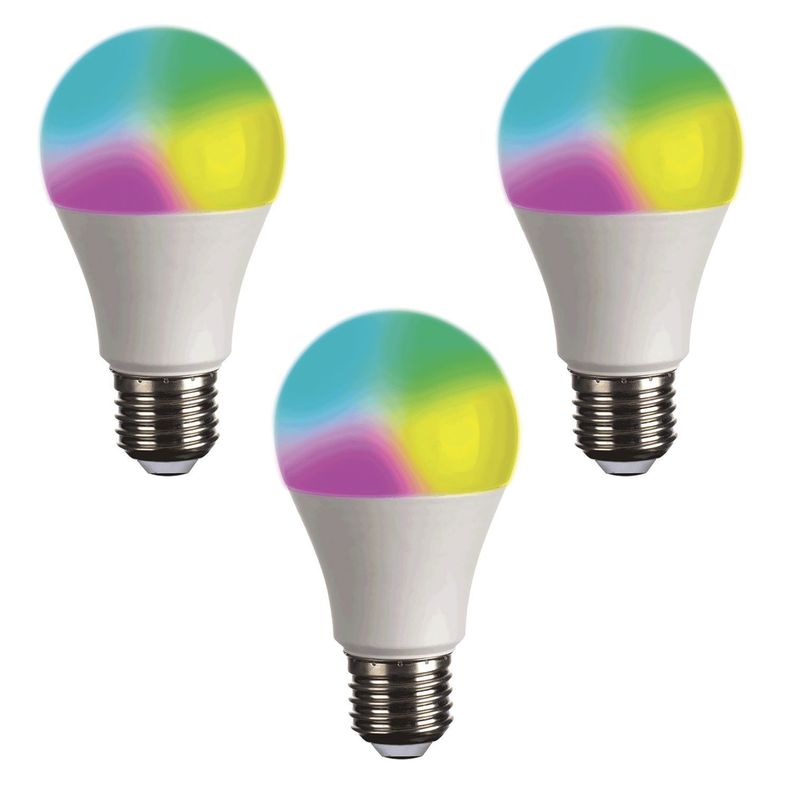 Pack 3 Ampolletas LED Smart E-27 10W-0