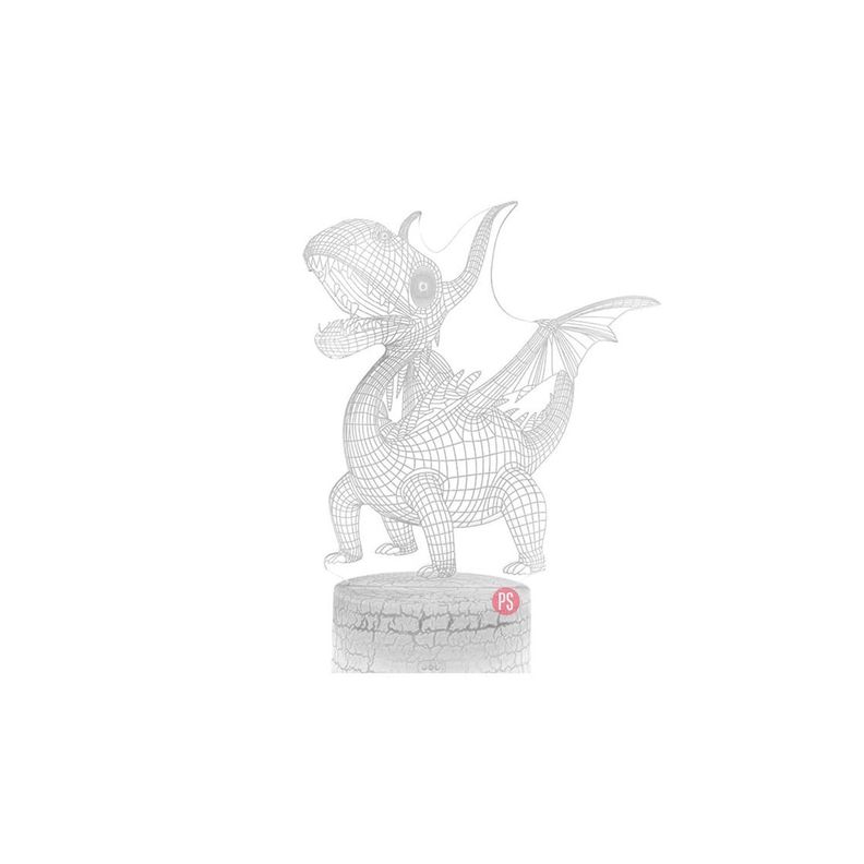 Lámpara Espantacuco Led 3d Para Niños Dinosaurio - PuntoStore-2