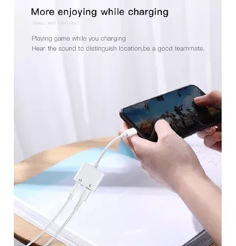 Adaptador Iphone 2 en 1 Carga Lighning y Audio -1