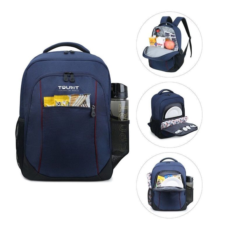 TOURIT Mochila Cuckoo térmica Aislante 22 lt- Azul-4