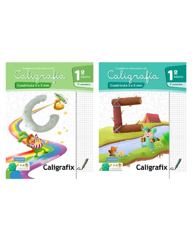 Pack Caligrafix Caligrafia Cuadricula 1°bás 1y2sem-0