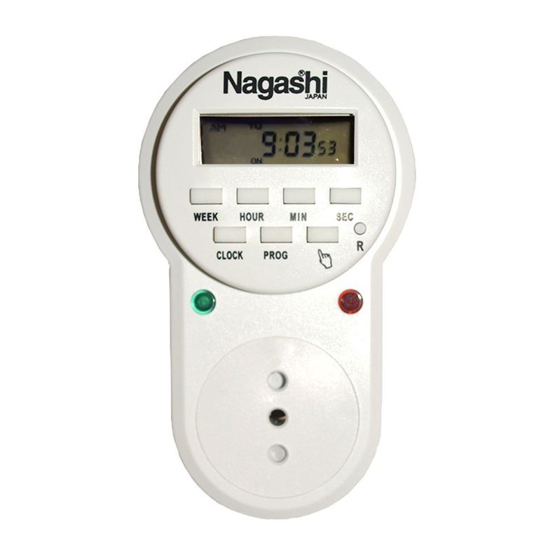 TIMER DIGITAL PROGRAMABLE 230V-50HZ 10A NAGASHI-0