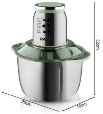 Procesador De Alimentos Eléctrico De Acero Inoxidable De 5L RAF-1