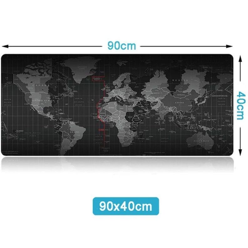 Mouse Pad Gamer Diseño Tipo Mapa Mundo Con Estilo-2