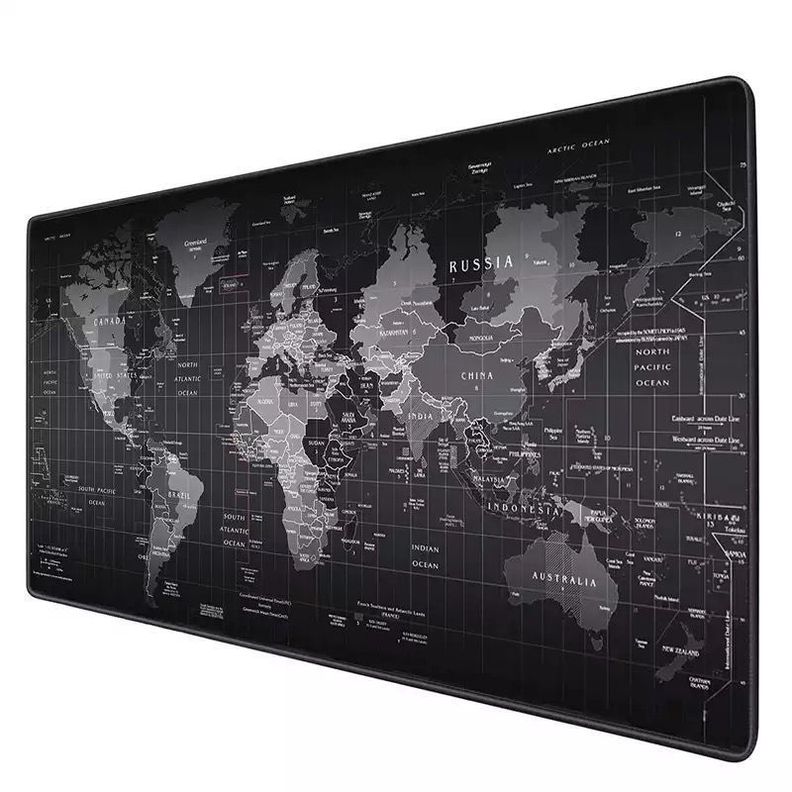 Mouse Pad Gamer Diseño Tipo Mapa Mundo Con Estilo-0
