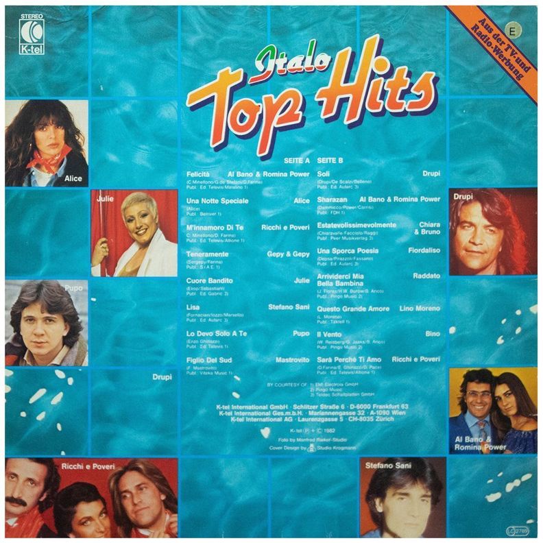 ITALO TOP HITS - VARIOUS ARTIST VINILO USADO-1