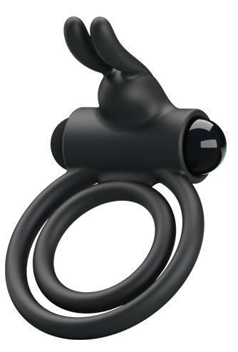 Anillo Vibrador Doble c/Conejo-0
