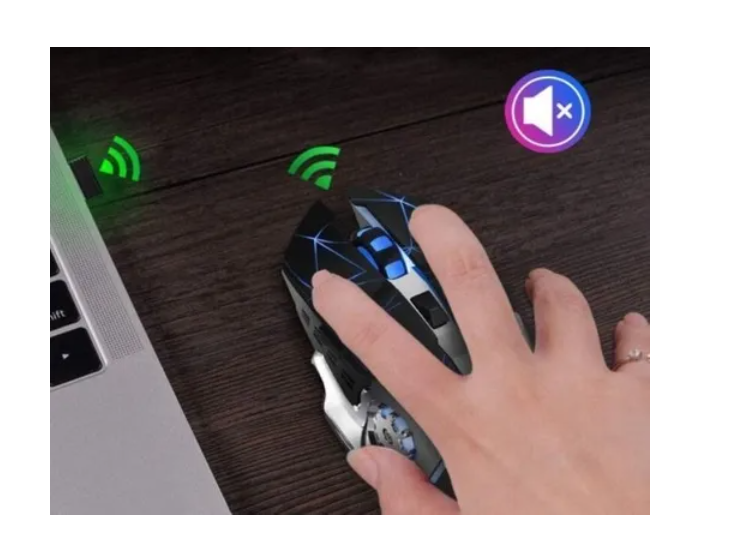 Mouse Gamer Inalámbrico Recargable Iluminado Rgb-4