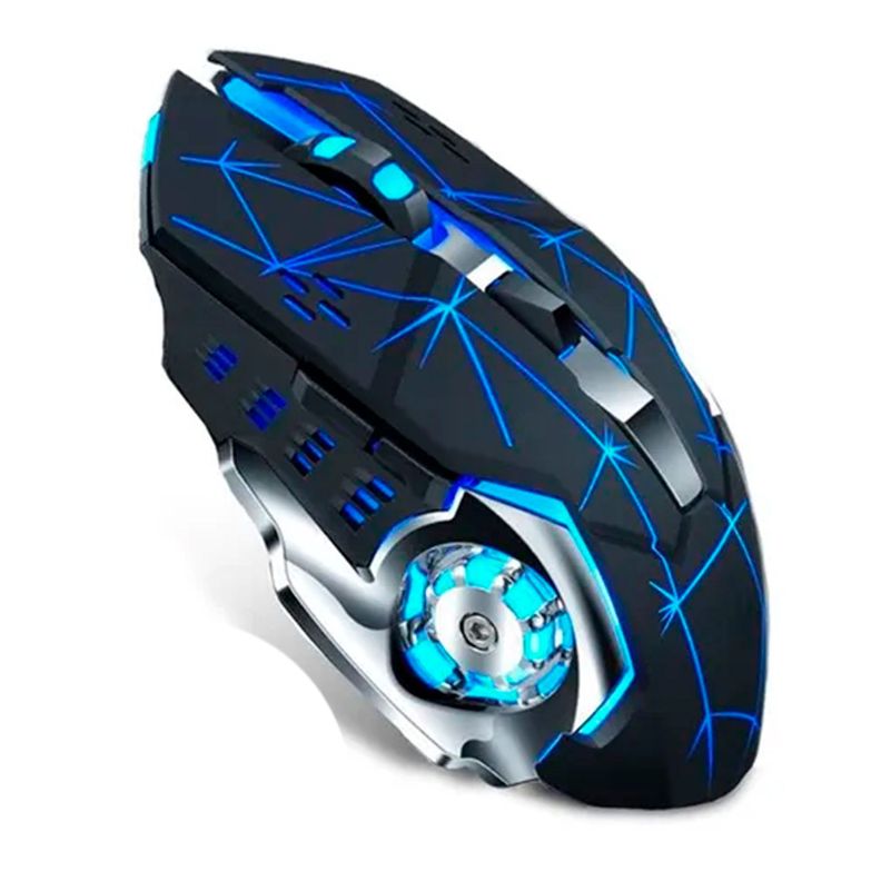 Mouse Gamer Inalámbrico Recargable Iluminado Rgb-0