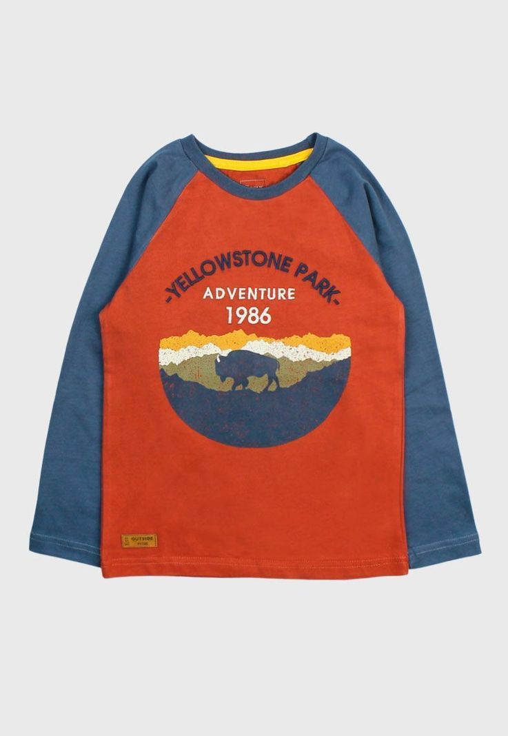 Polera kids niño m/ raglan outside 233-0