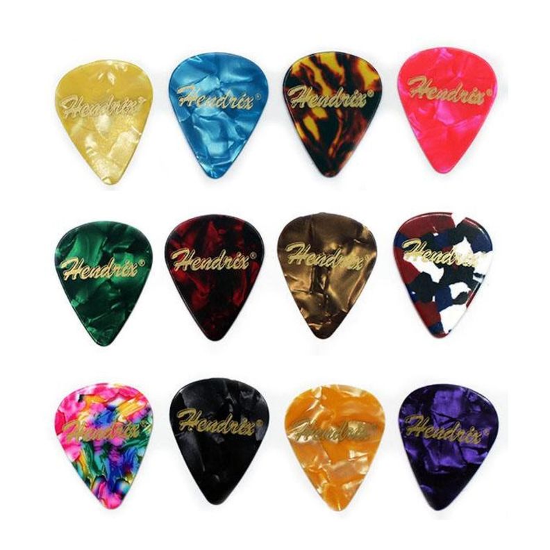 Set de 180 Uñetas Guitarras Eléctrica o Acústicas Hendrix-1