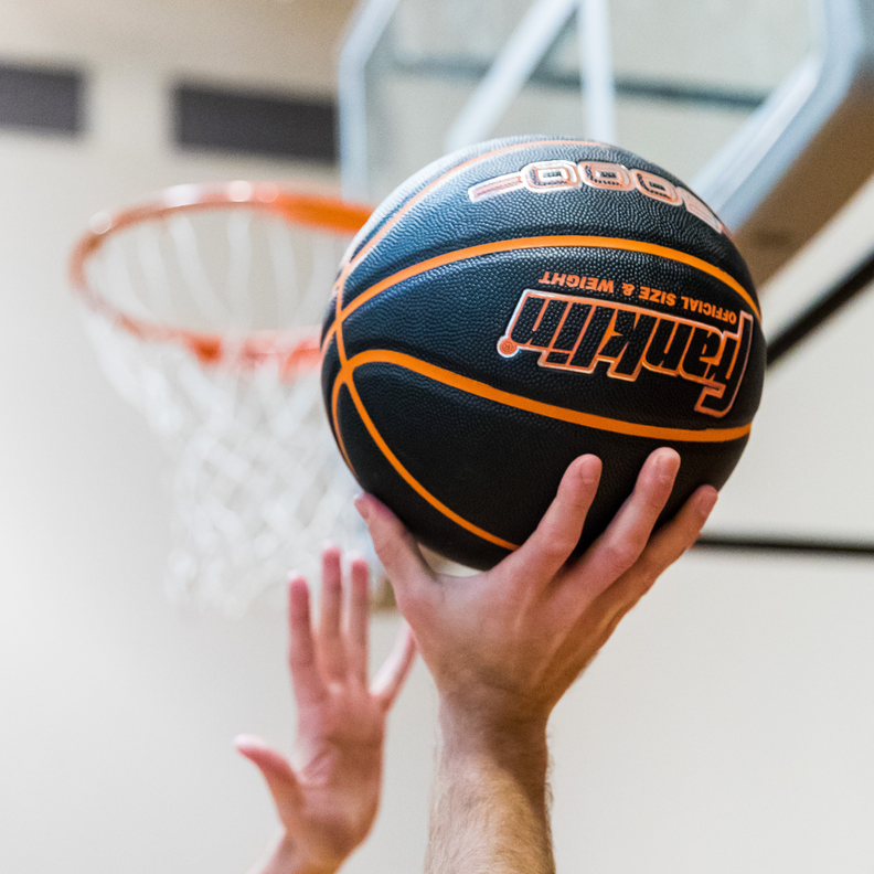 Balón Basketball 5000 Negro Naranja Tamaño 7-6