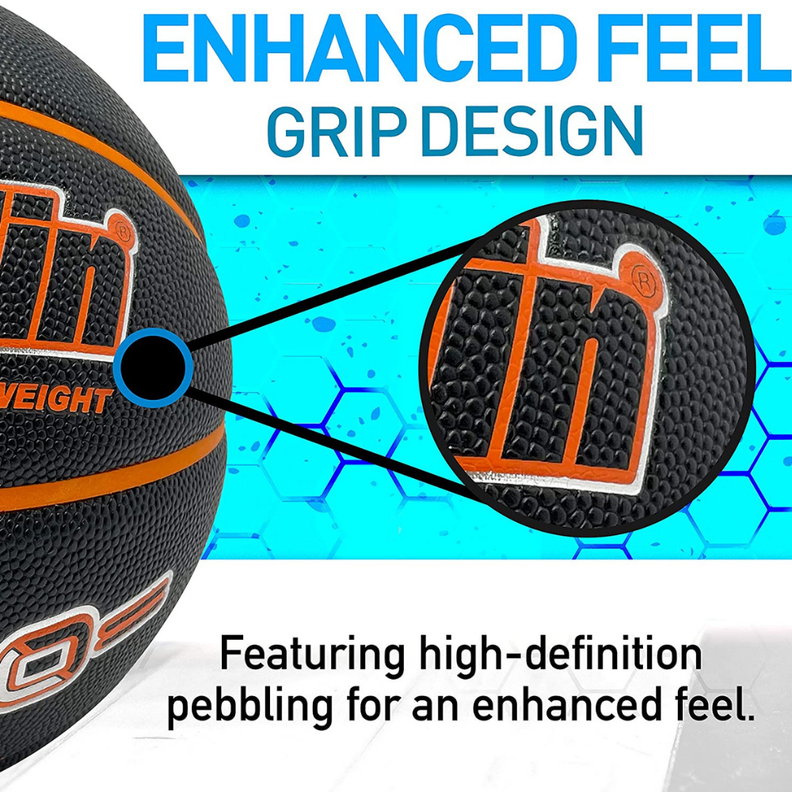 Balón Basketball 5000 Negro Naranja Tamaño 7-3
