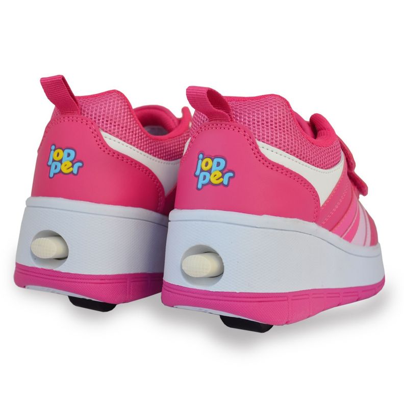 Zapatillas Niñas con Ruedas Rosada-5