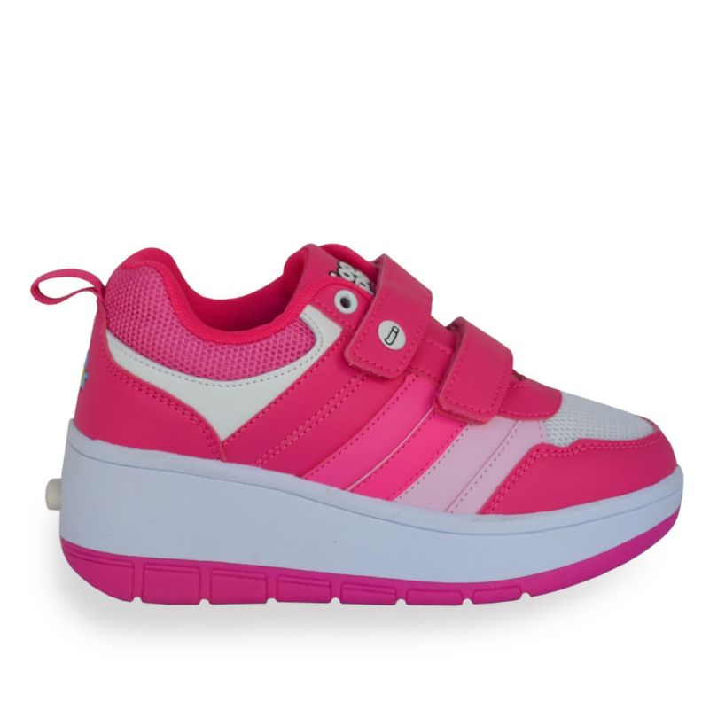 Zapatillas Niñas con Ruedas Rosada-1
