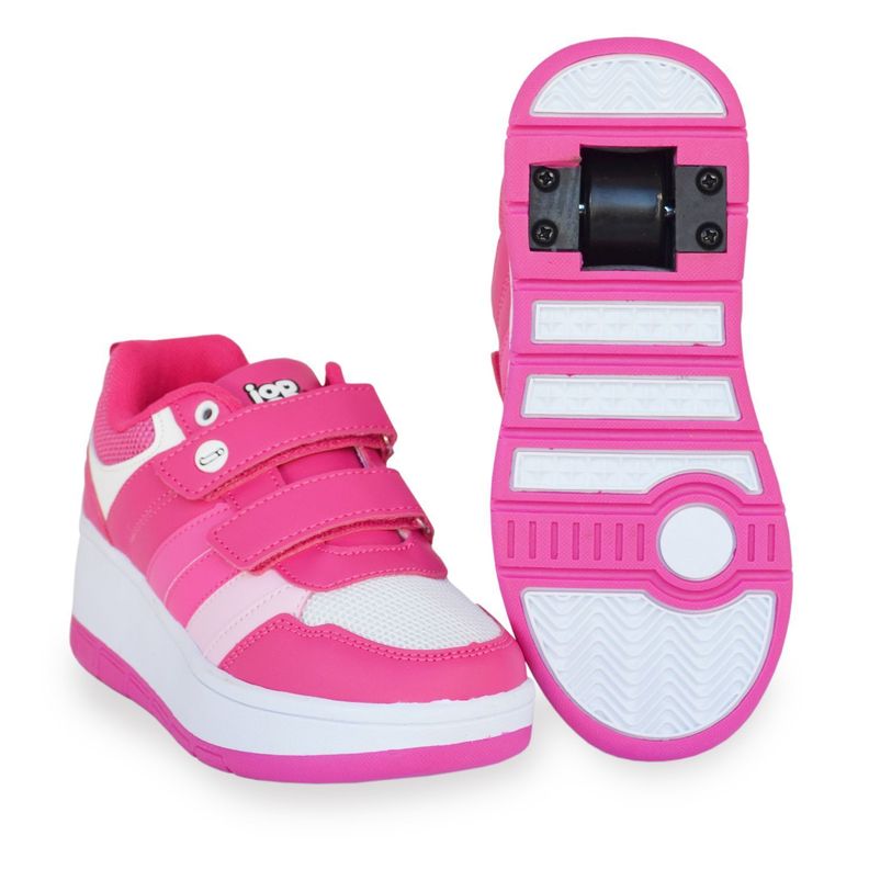 Zapatillas Niñas con Ruedas Rosada-0