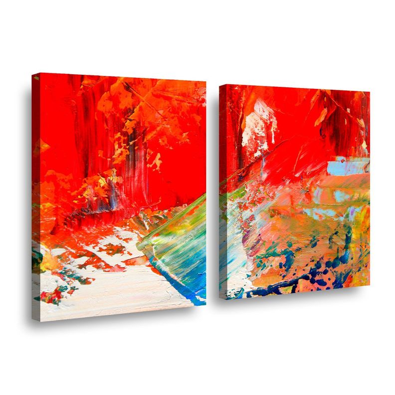 Canvas duo Water & Fire 70X50cm.-0