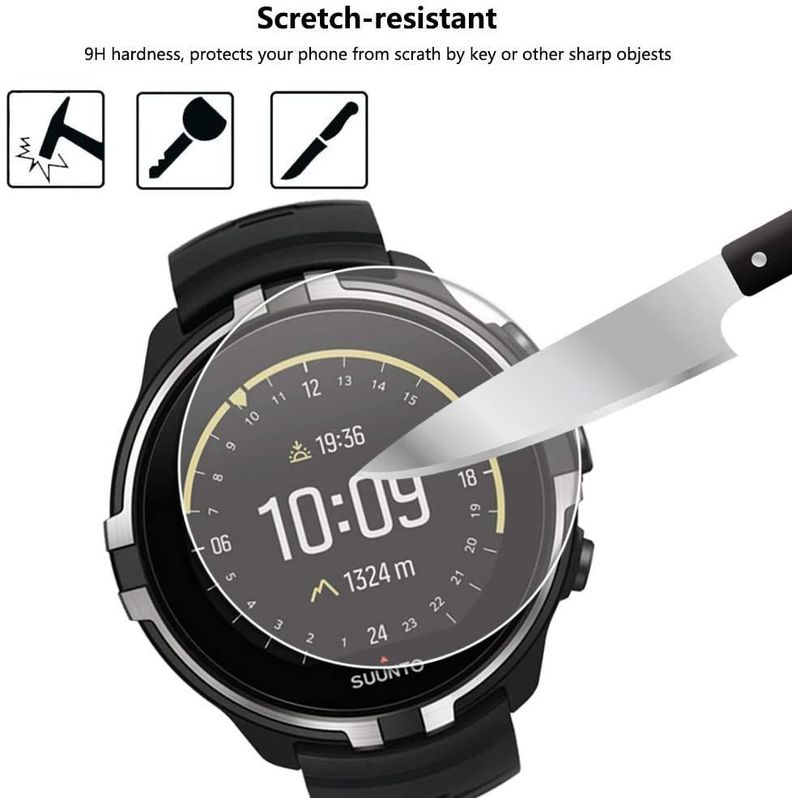 Pack 2 Lamina Mica Vidrio Templado Compatible Suunto 9 Glass-3