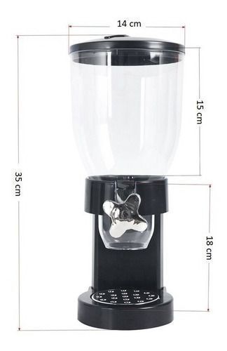 Dispensador de Cereales - Negro - Fresh Easy-1