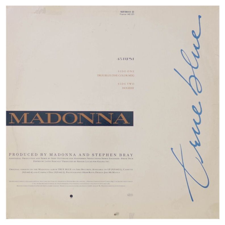 MADONNA - TRUE BLUE/HOLIDAY 12" MAXI SINGLE VINILO USADO-1