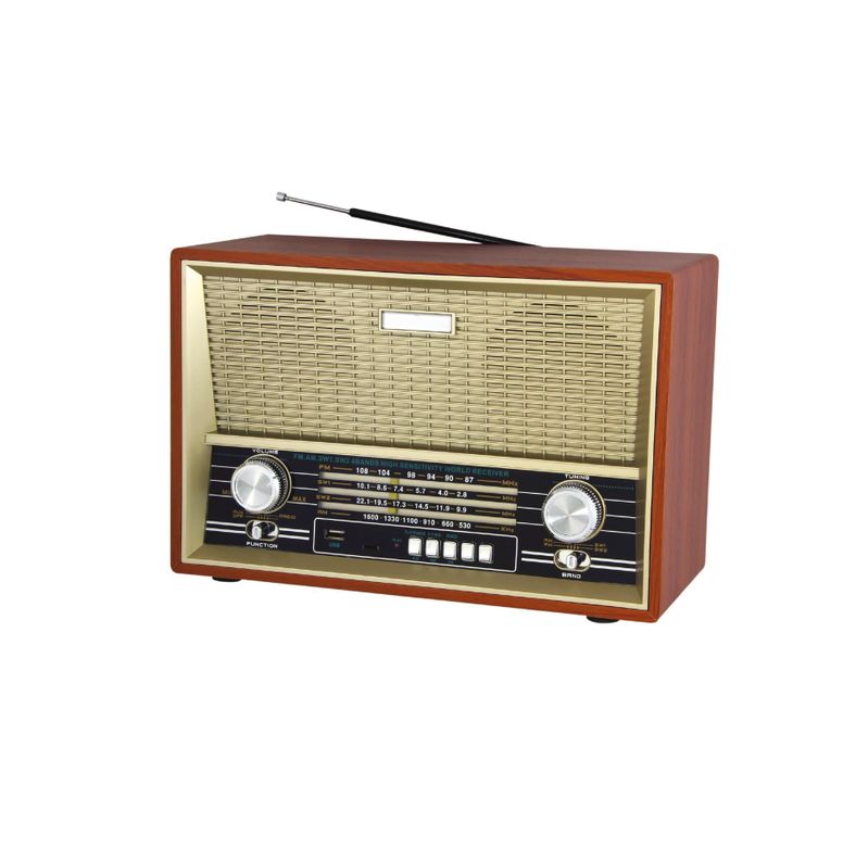 Radio Portatil Retro Bluetooth AM FM Audiopro-0