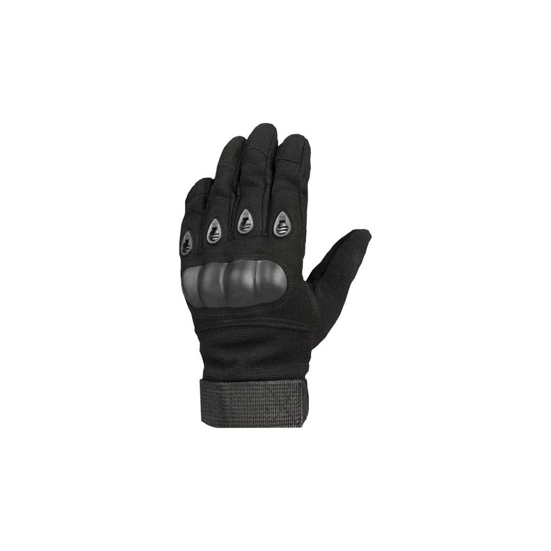 Guantes de Moto Protección de Nudillos Negro-0