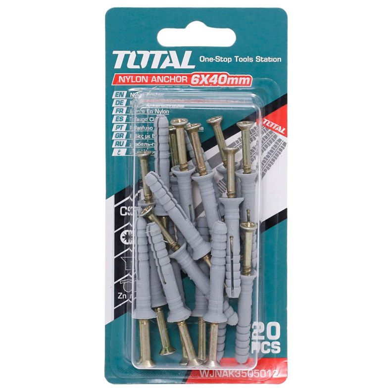 Juego Tornillos y Tarugos 6x40MM Total WJNAK3505012-0