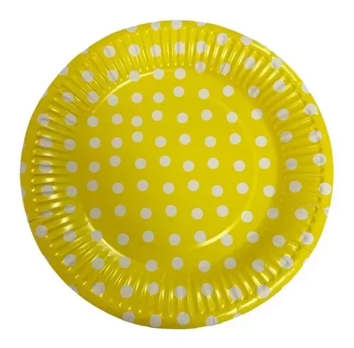 10 Platos Cumpleaños Platos De Cumpleaños Desechables 23cm -0