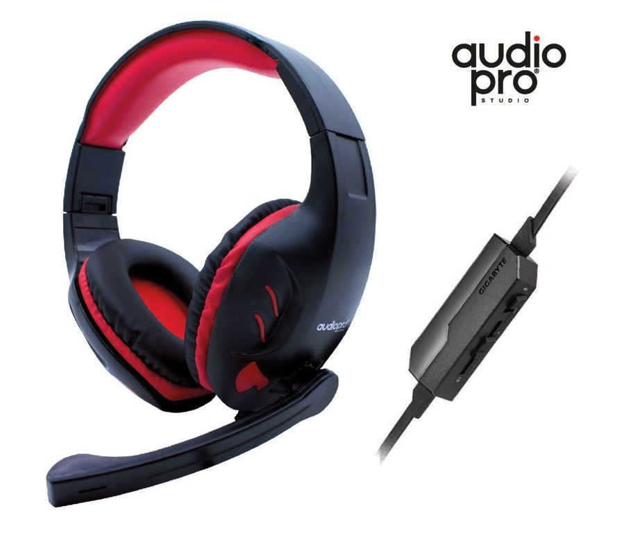 Audífono Gamer PS4 Xbox PC Jack 3.5mm Con Microfono Rojo Audiopro-0