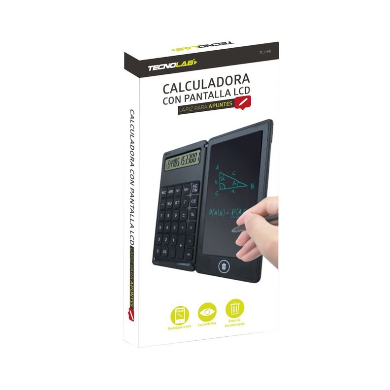 Calculadora Con Pantalla LCD y Lapiz Tecnolab-2