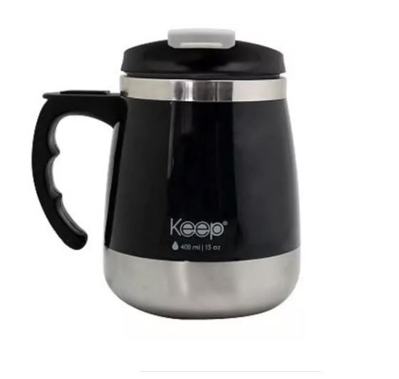 MUG TERMO OUTDOOR 400ML KEEP negro-0