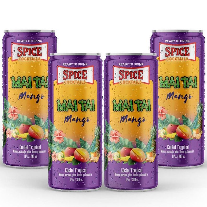 Pack Spice Mango Mai Tai  4 unidades lata-0