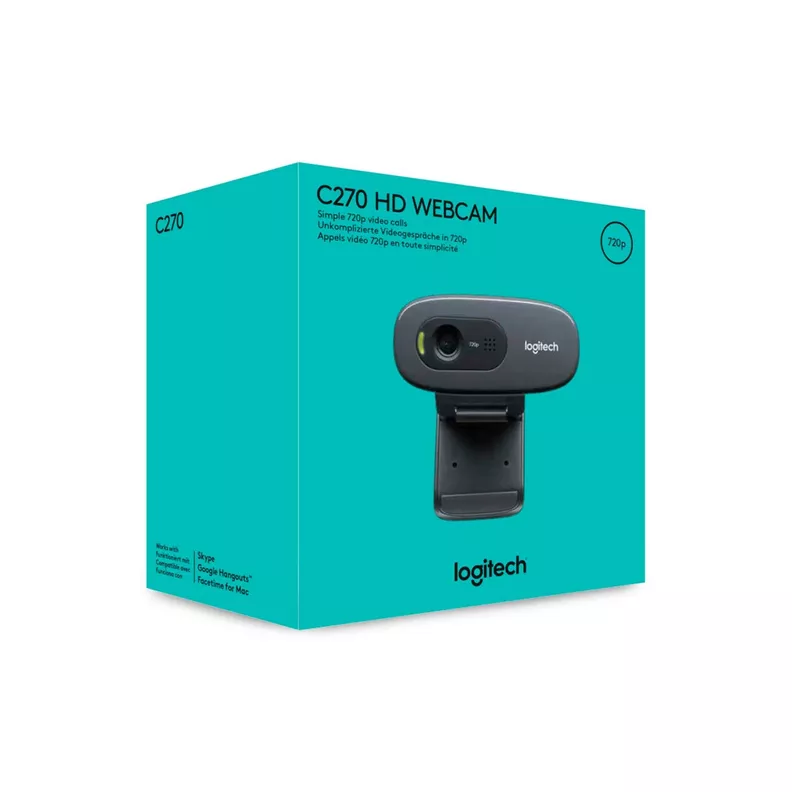  Cámara Webcam Logitech  C270 30fps HD 720P-3