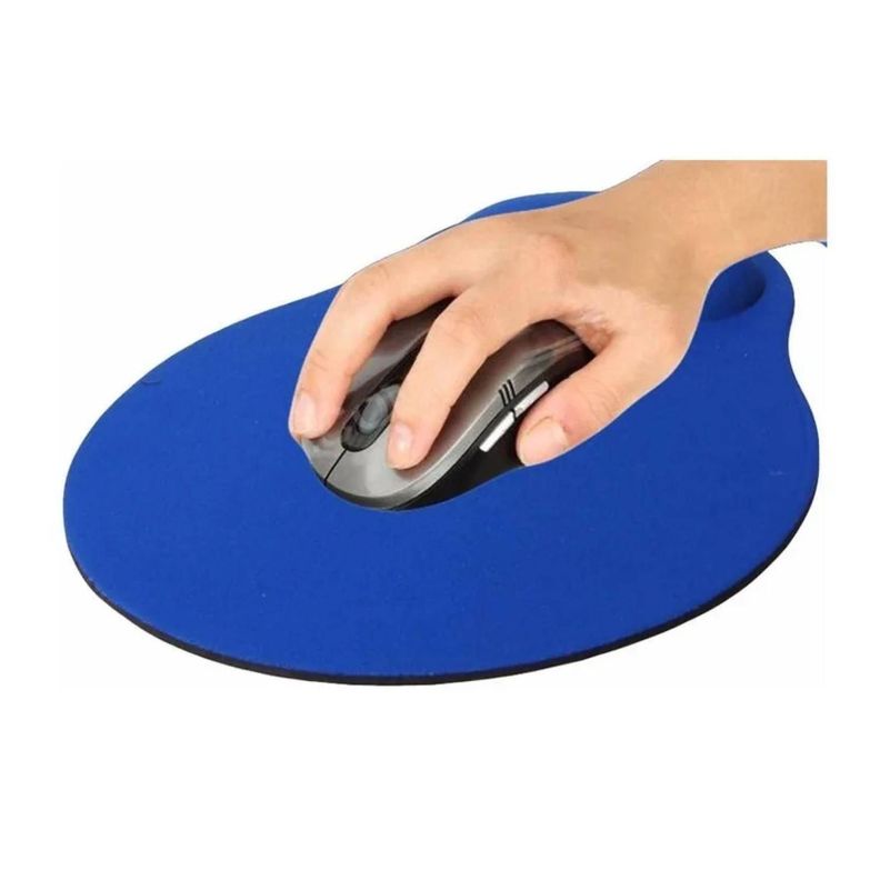 Mouse Pad Gel Con Apoya Muñeca Azul Tecnolab-1