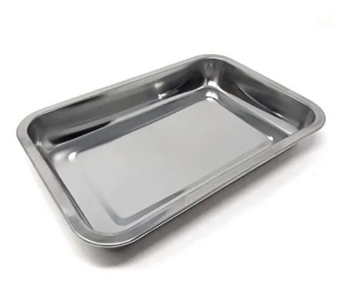 Bandeja Rectangular Fuente De Horno Acero Inoxidable-0