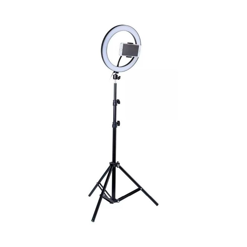 Aro de Luz LED 10 + Tripode 2Mtrs + Porta Celular-0