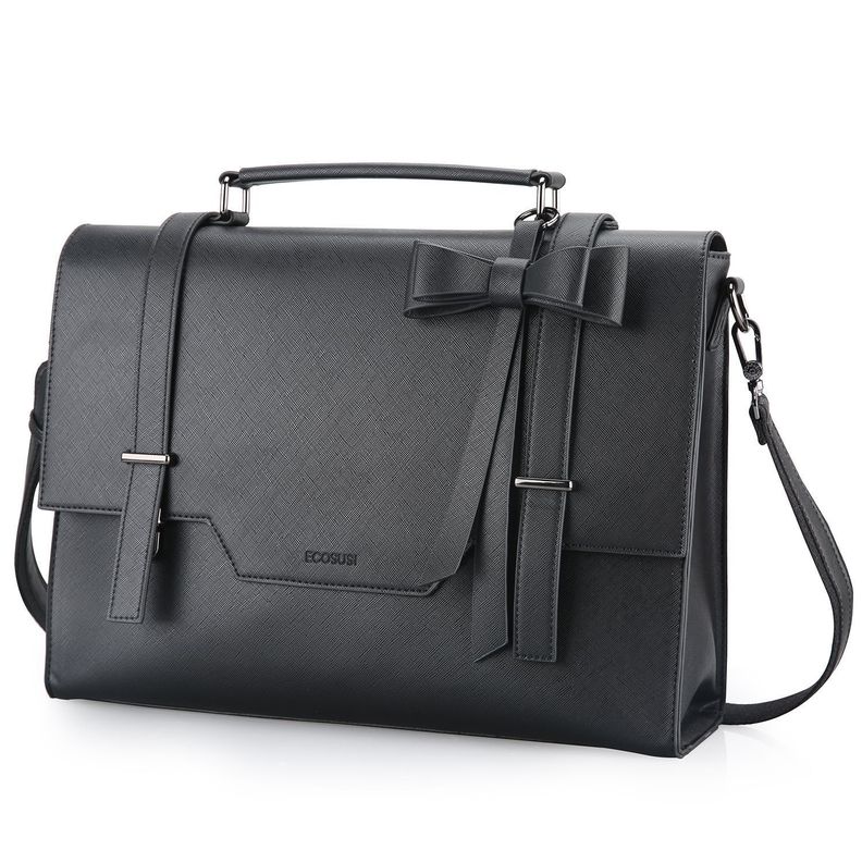 Ecosusi Bolso Maletín WORKS para laptop de hasta 15.6 '' - negro-0