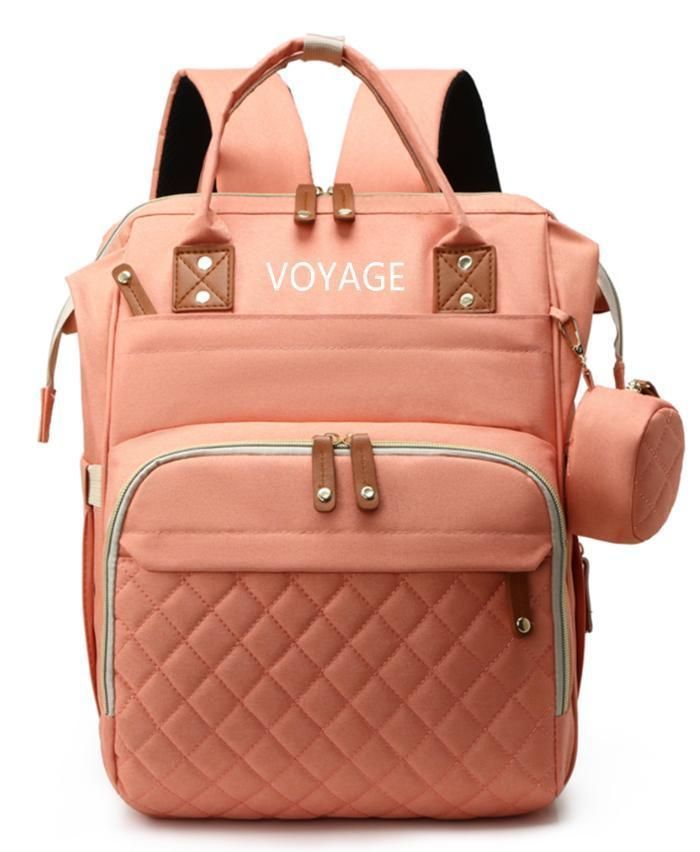 Mochila Pañalera Maternal 3 En 1  VOYAGE PINK-0