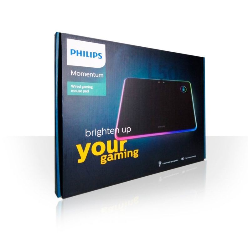 Mouse Pad Philips SPL7504 RGB CARGA INALAMBRICA-0