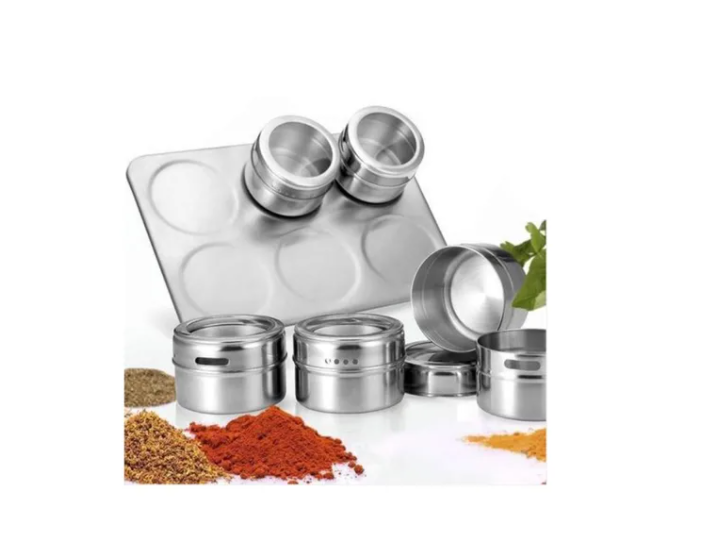Organizador Condimentos Cocina 6 Piezas Frascos Especieros-2
