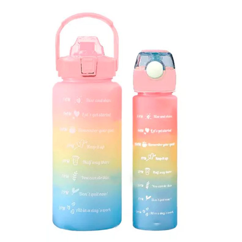 Pack 2 Botellas Agua Motivacionales De 2 Litros Y 900 Ml-0