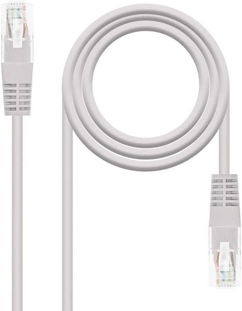 Cable De Red 5 Metros 100% Cobre CAT 5E Gris 29Utp-5E05M-1