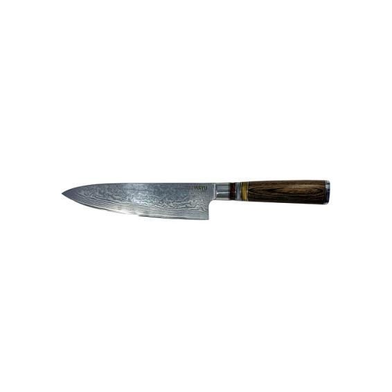 CUCHILLO DAMASCUS BROWN PAKKA WAYU LIMITED-1