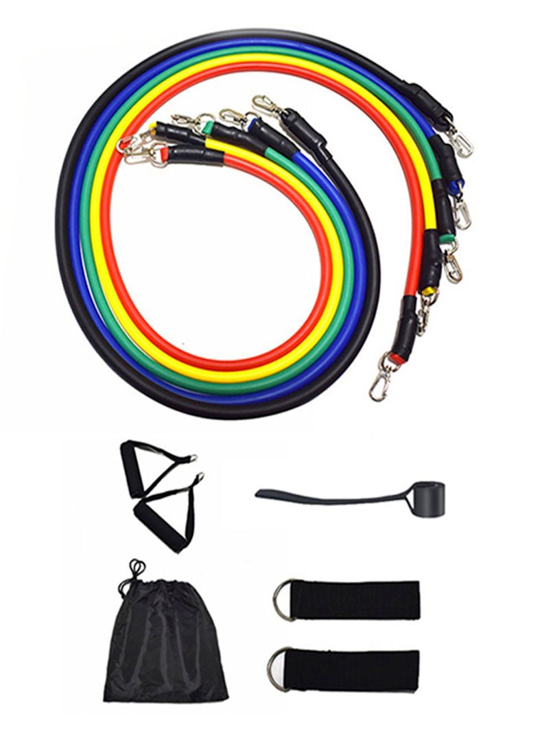 Set de bandas elasticas con soporte 11 piezas-0