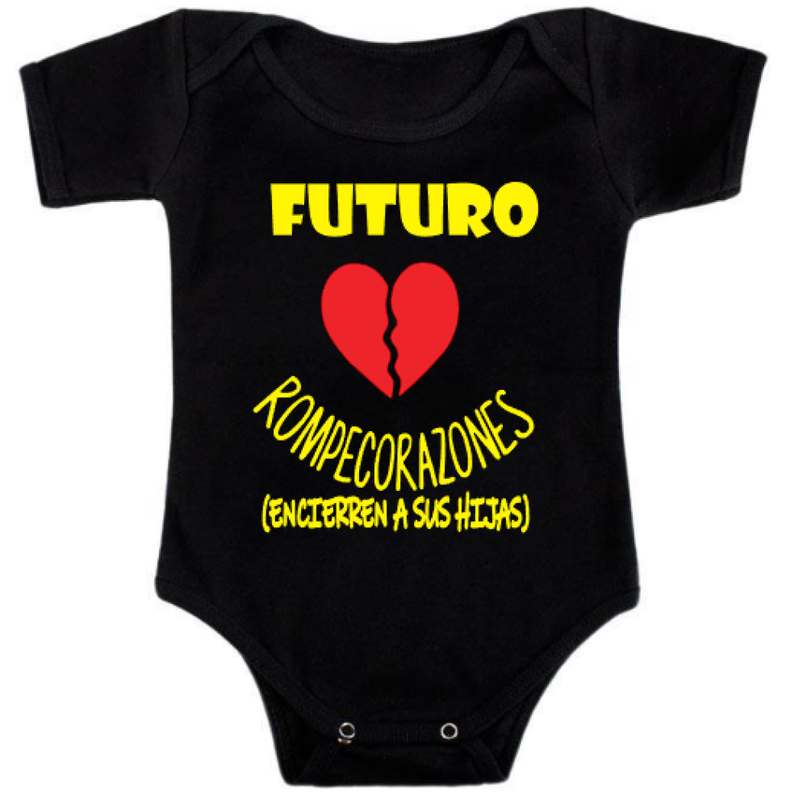 Body Bebé Futuro Rompecorazones Baby Infantil 100% Algodón-0