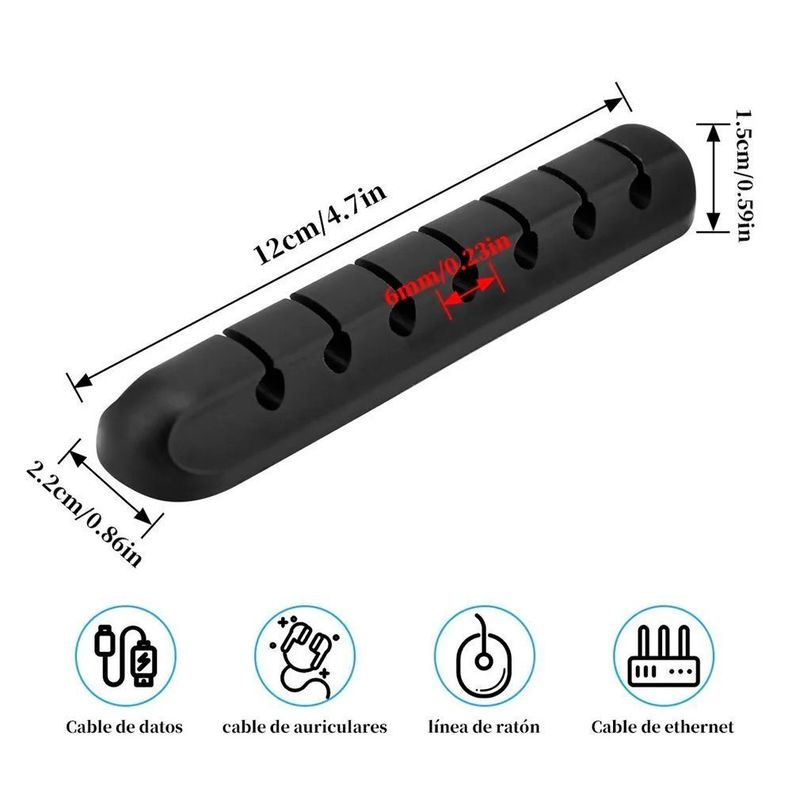 Organizador Cables 7 Ranuras Tl149 - Malik-1