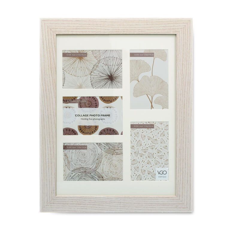 Marco madera Collage Natural 40x40 cm / 6F Crema