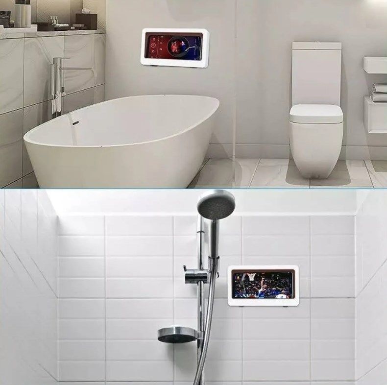 Soporte Para Teléfono A Prueba De Agua Para Ducha Baños-1