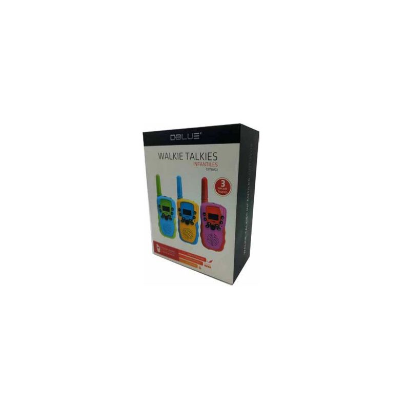 Pack 3 Radios Walkie Talkie Para Niños De Colores - PuntoStore-2
