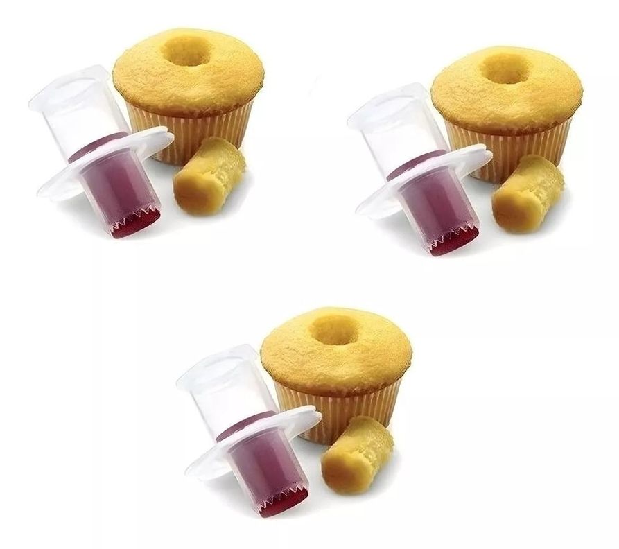 X3 Saca Bocado Para Cupcake Descorazonador Ahuecador Cupcake-0